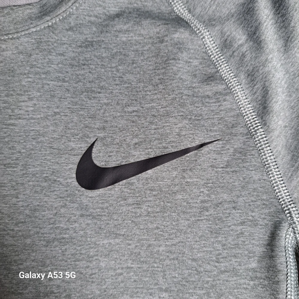 Nike Men's Gray Dri-FIT Long Sleeve Shirt